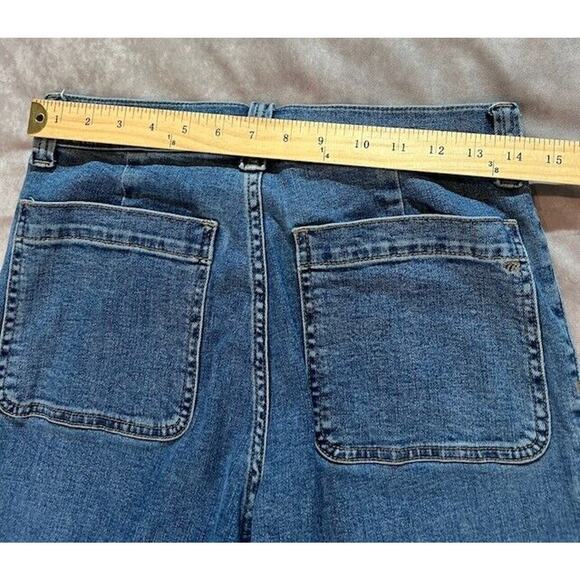 Madewell Womens Mid Rise Kick Out Crop Jeans Bootcut Medium Wash Blue 28 NWOT - Picture 5 of 9